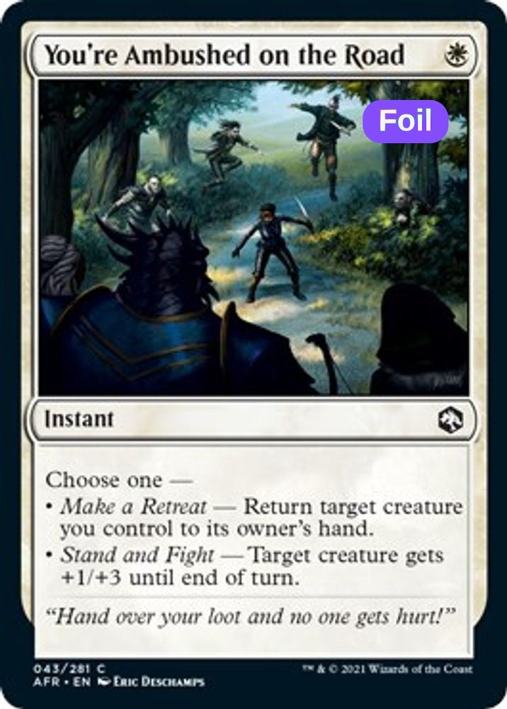 You're Ambushed on the Road