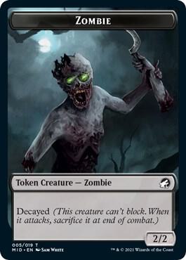Zombie (004) // Zombie (005) Double-Sided Token (Back)