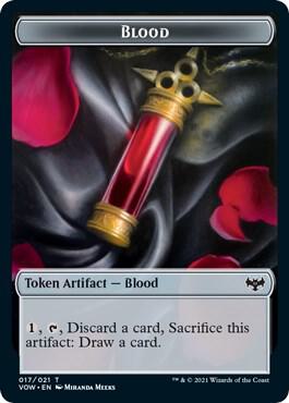 Construct (015) // Blood (017) Double-Sided Token (Challenger 2022) (Back)
