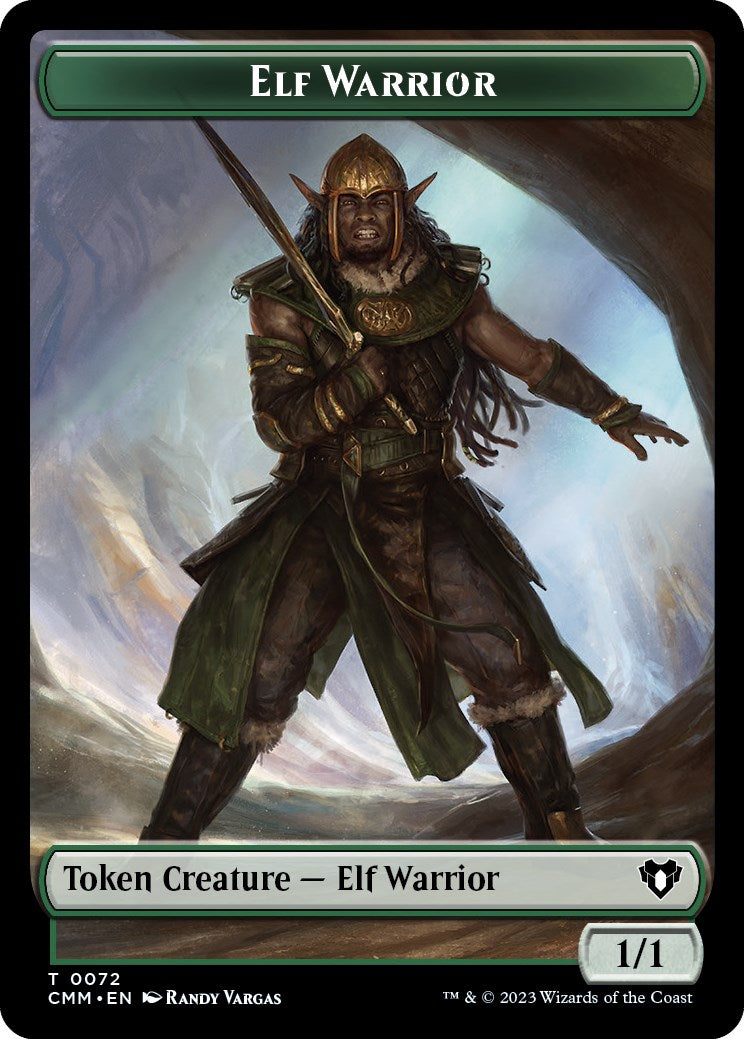 Elf Warrior // Cleric Double-Sided Token