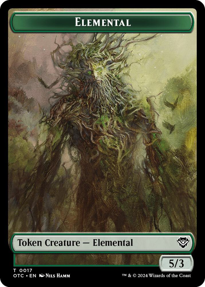 Insect // Elemental (0017) Double-Sided Token (Back)