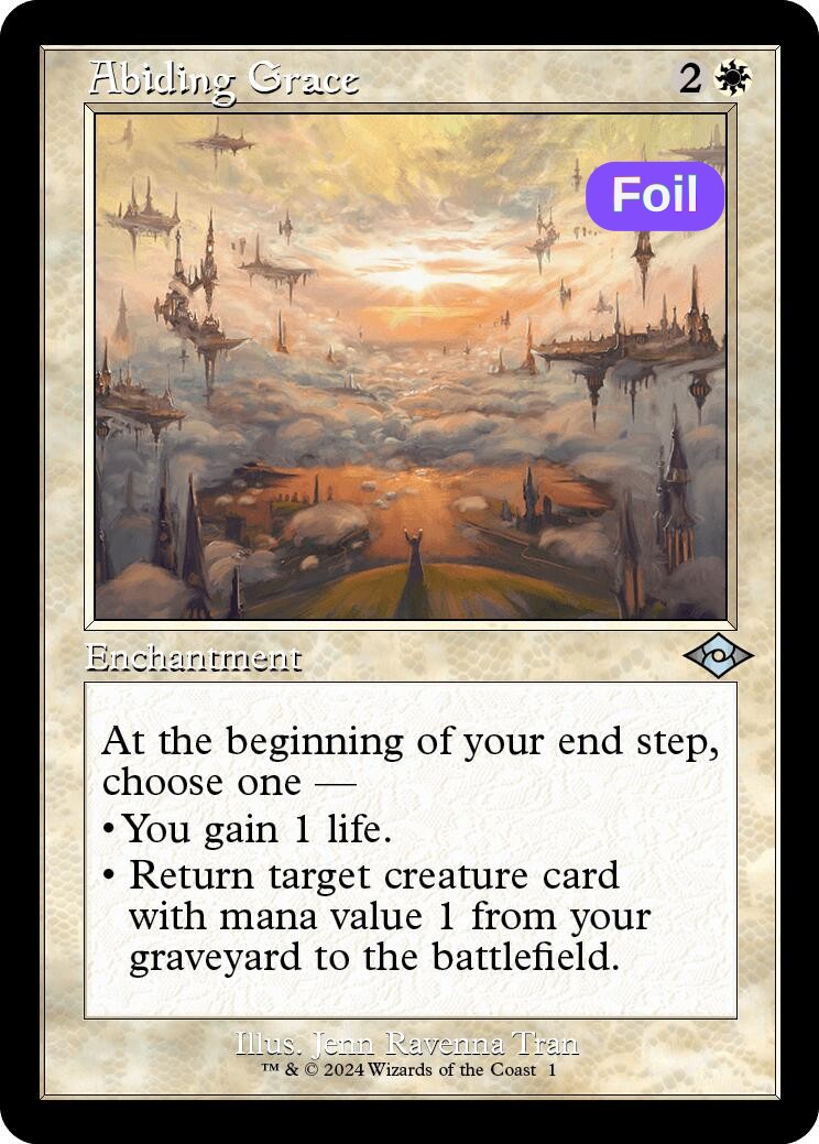 Abiding Grace (Retro Frame)