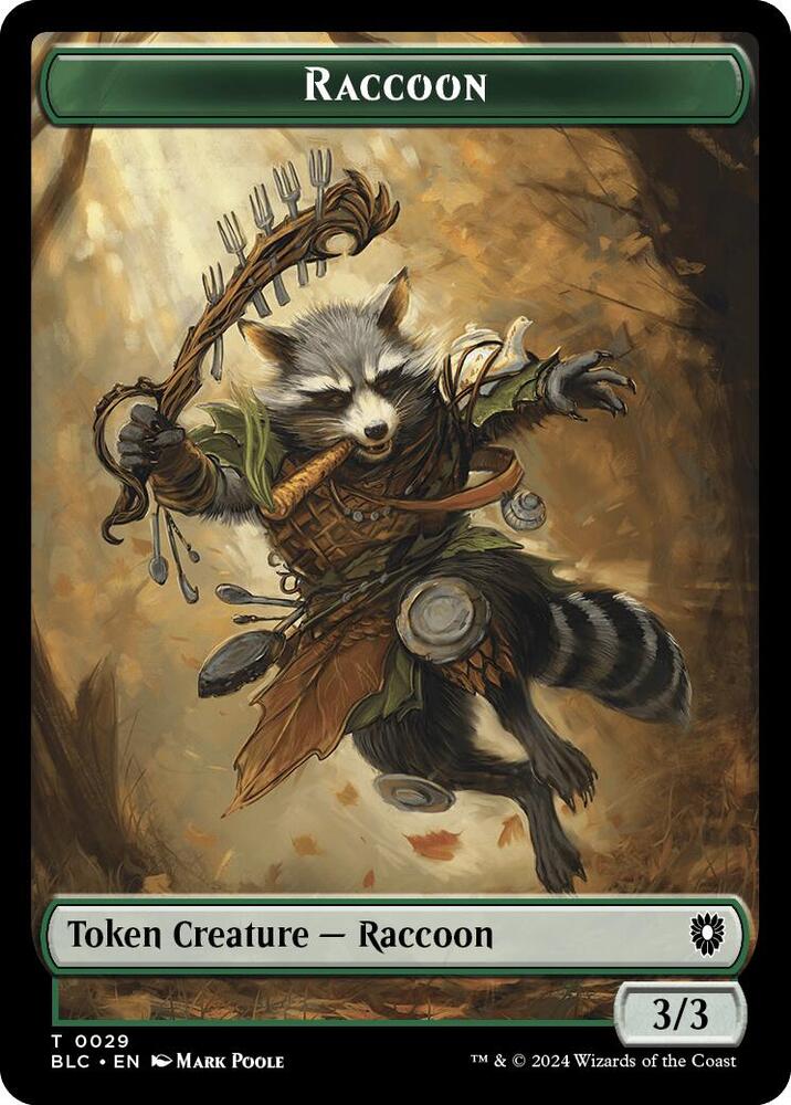 Rat // Raccoon Double-Sided Token (Back)