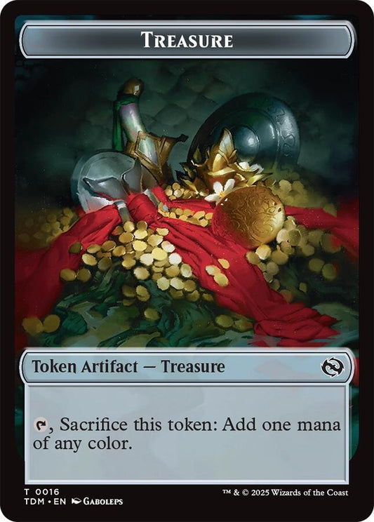 Zombie Druid // Treasure Double-Sided Token (Back)