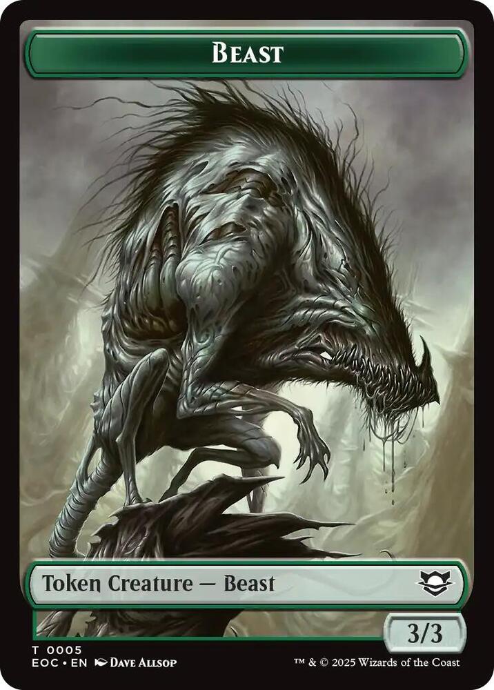 Insect // Beast (0005) Double-Sided Token (Back)
