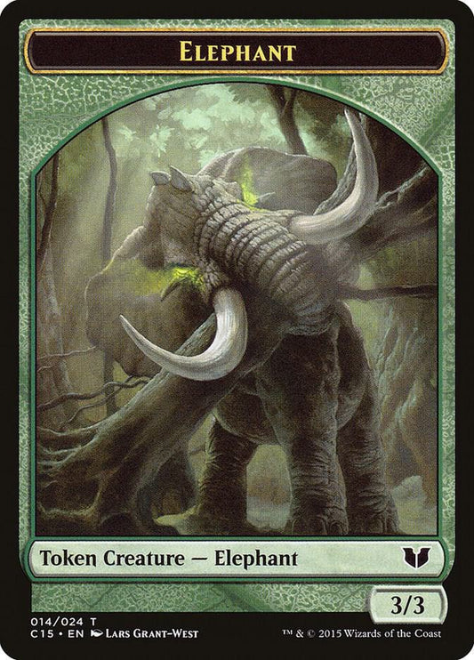 Zombie // Elephant Double-Sided Token (Back)
