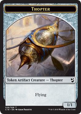 Elemental // Thopter (026) Double-Sided Token (Back)