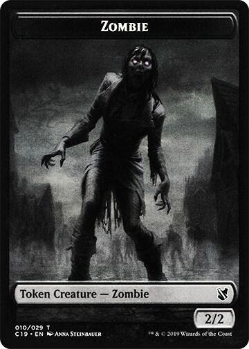 Emblem - Ob Nixilis Reignited // Zombie (010) Double-Sided Token (Back)