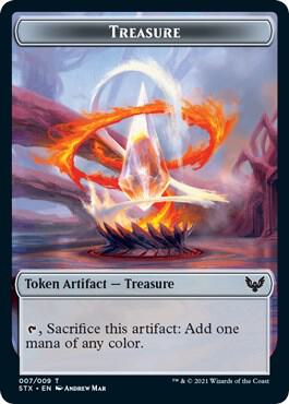 Inkling (4) // Treasure (7) Double-sided Token (Back)