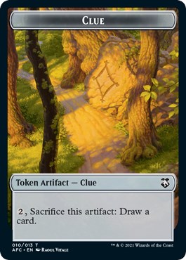 Clue // Treasure Double-Sided Token