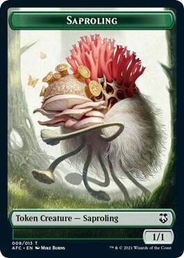Knight // Saproling Double-Sided Token (Back)