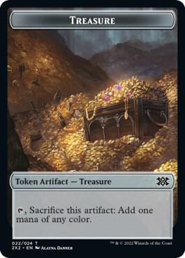 Boar // Treasure Double-Sided Token (Back)