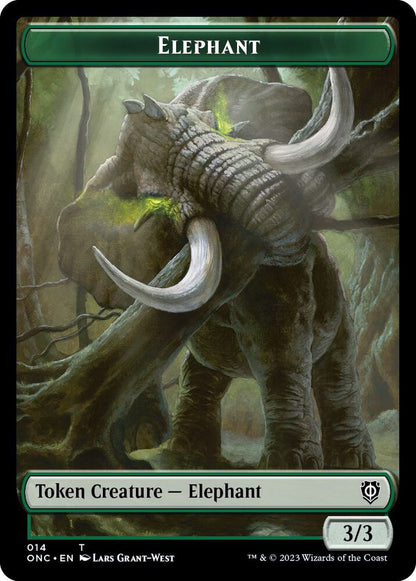 Human Soldier // Elephant Double-Sided Token (Back)