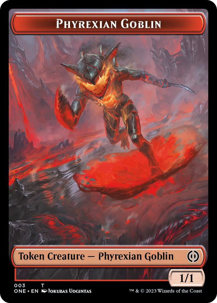 Rebel // Phyrexian Goblin Double-sided Token (Back)