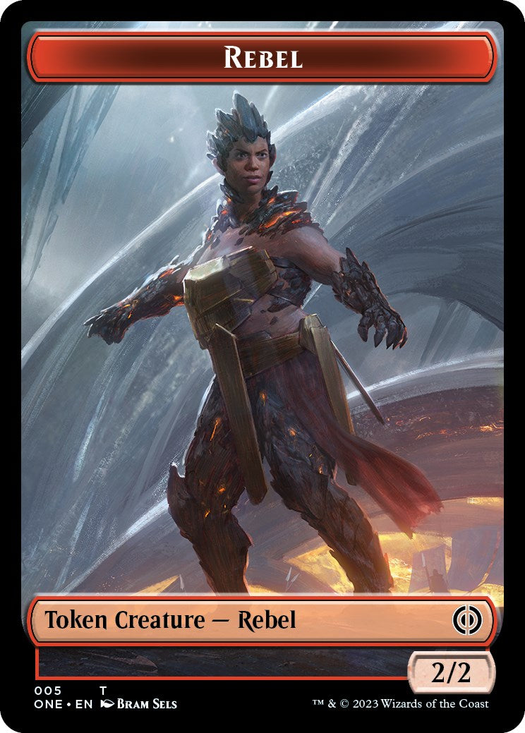 Rebel // Phyrexian Mite (012) Double-sided Token