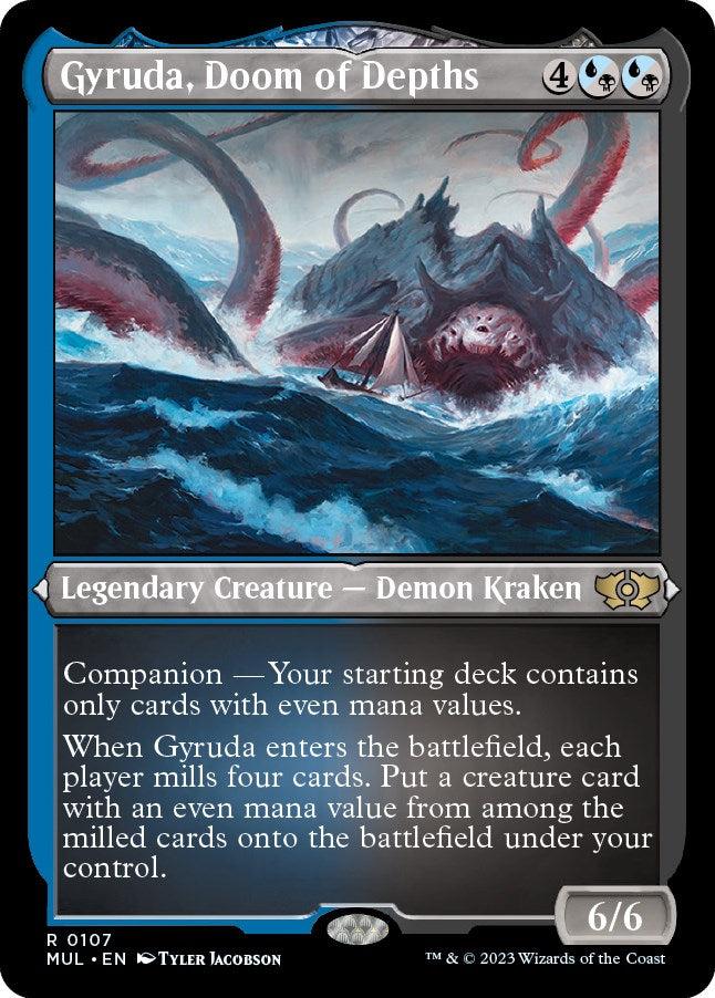 Gyruda, Doom of Depths (Foil Etched)