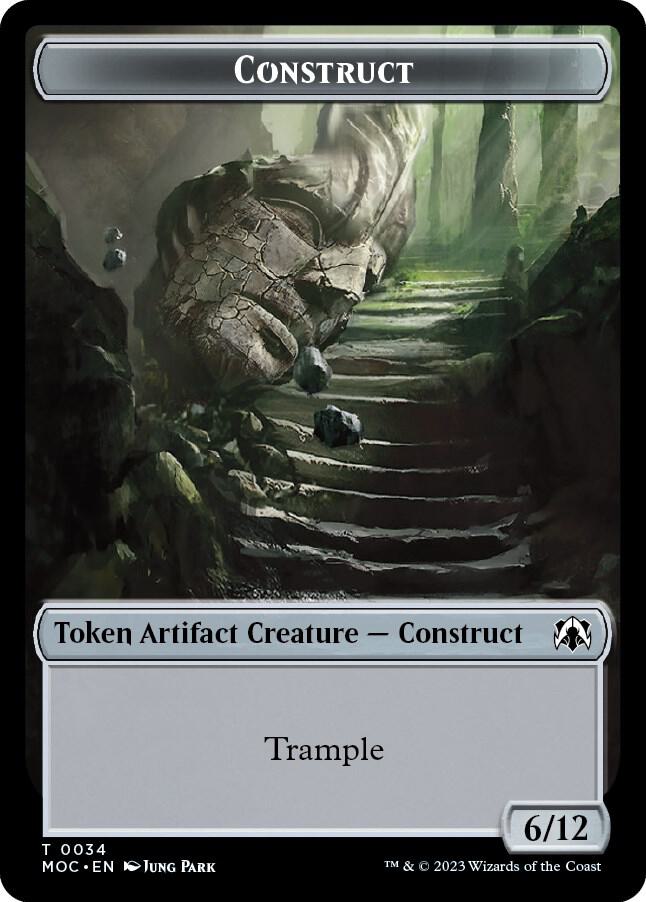 Phyrexian Golem // Construct Double-sided Token (Back)