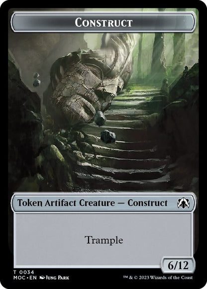 Phyrexian Golem // Construct Double-sided Token (Back)