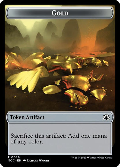 Thopter // Gold Double-sided Token (Back)
