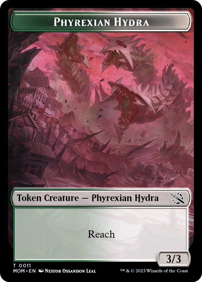 Warrior // Phyrexian Hydra (0011) Double-Sided Token (Back)