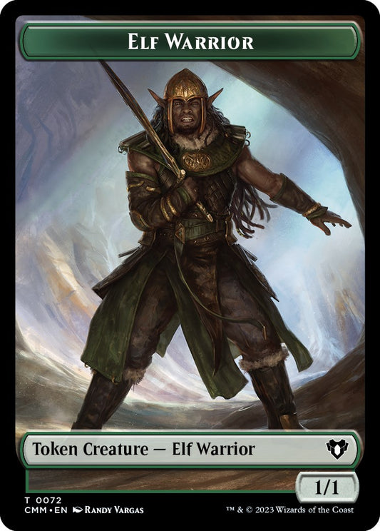 Elf Warrior // Cleric Double-Sided Token
