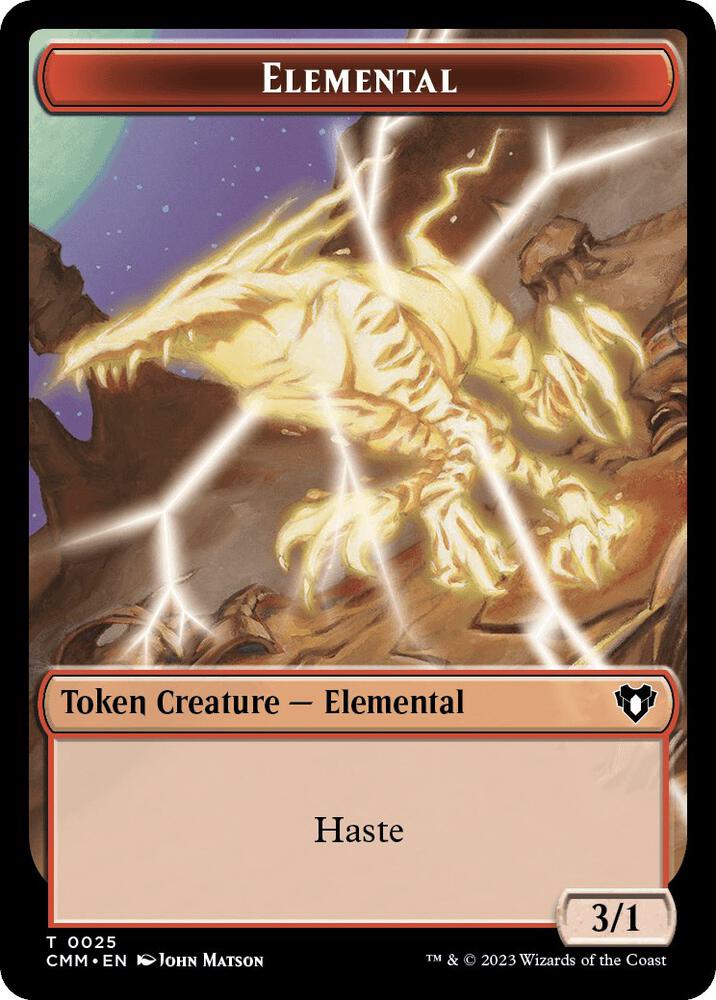 Spirit (0039) // Elemental (0025) Double-Sided Token (Back)