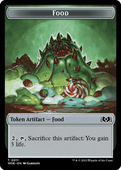 Nightmare // Food (0011) Double-Sided Token (Back)