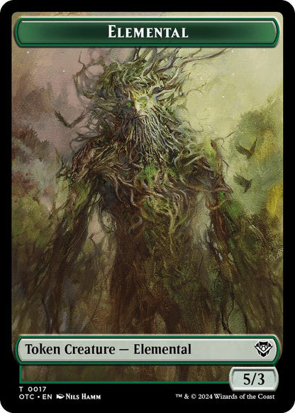 Insect // Elemental (0017) Double-Sided Token (Back)