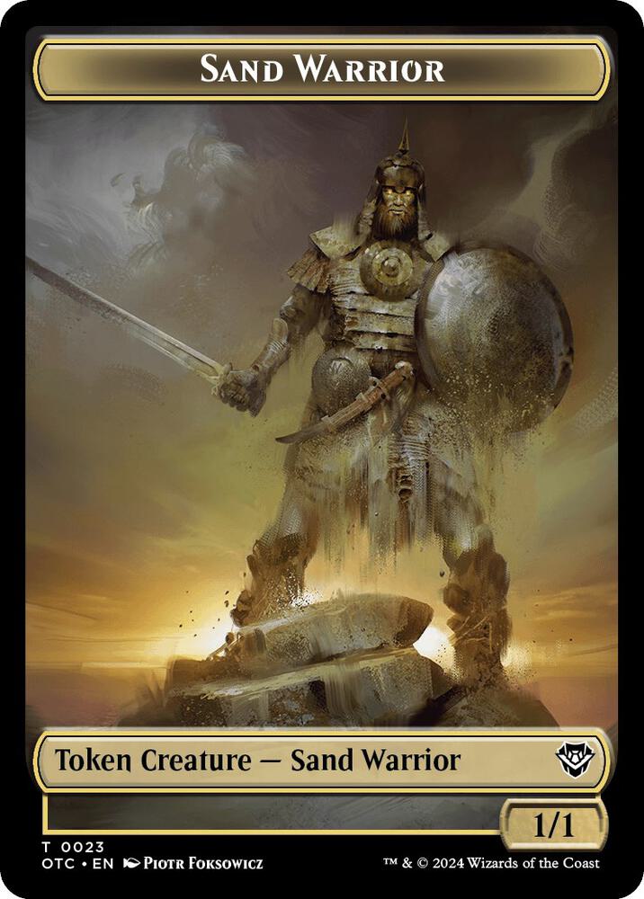 Plant // Sand Warrior Double-Sided Token (Back)