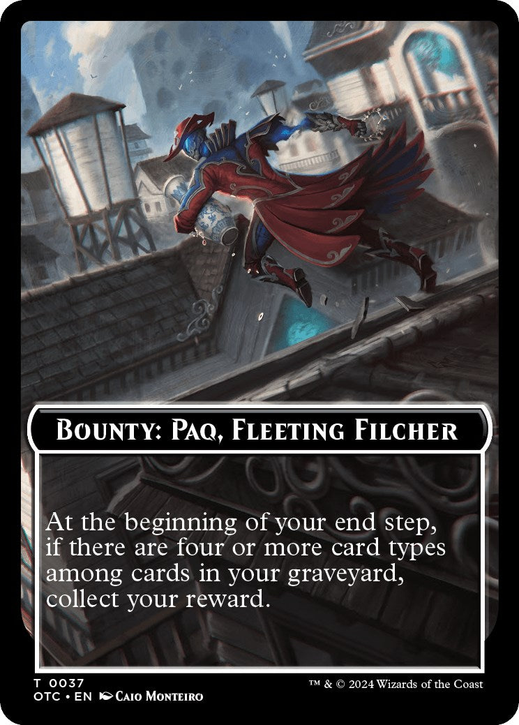 Bounty: Paq, Fleeting Filcher // Bounty Rules Double-Sided Token