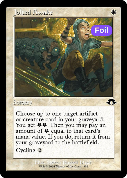 Jolted Awake (Retro Frame)