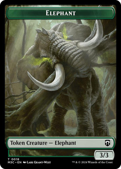 Zombie (Ripple Foil) // Elephant Double-Sided Token (Back)