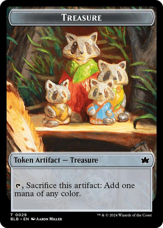 Squirrel // Treasure Double-Sided Token (Back)