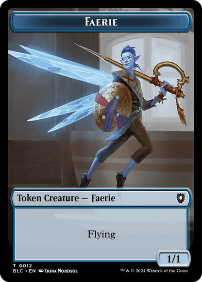 Phyrexian Golem // Faerie Double-Sided Token (Back)