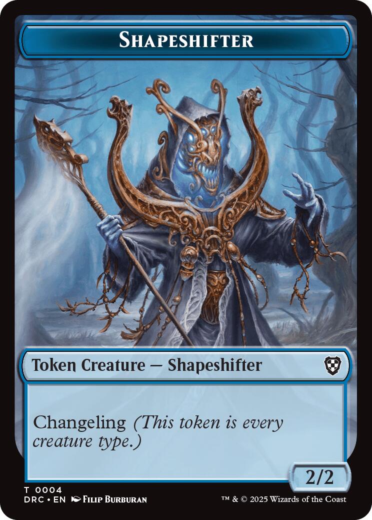 Shapeshifter // Zombie (0003) Double-Sided Token
