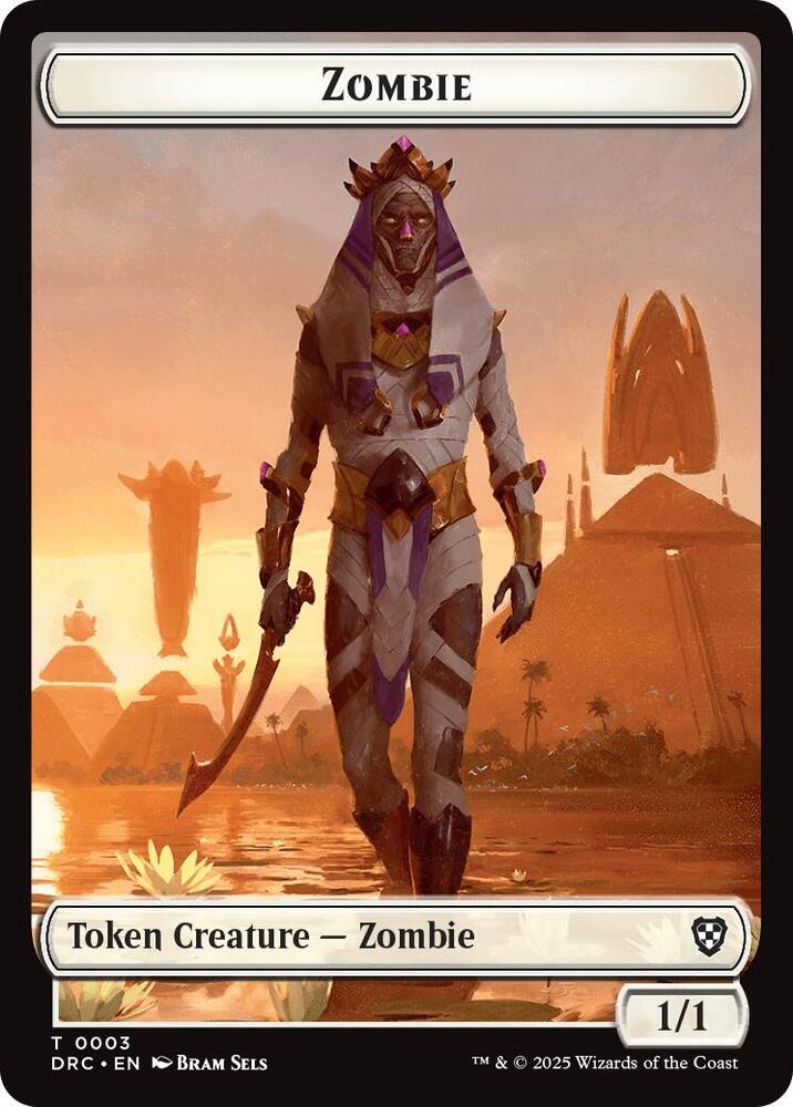 Timeless Dragon // Zombie (0003) Double-Sided Token (Back)