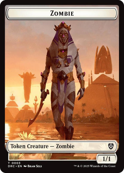 Timeless Dragon // Zombie (0003) Double-Sided Token (Back)