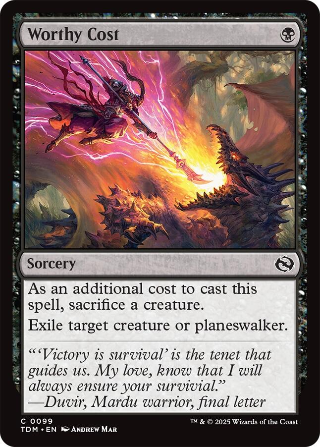 Worthy Cost
