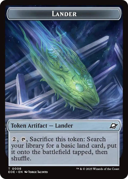 Beast (0006) // Lander (0008) Double-Sided Token (Back)