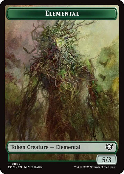 Beast (0006) // Elemental (0007) Double-Sided Token (Back)