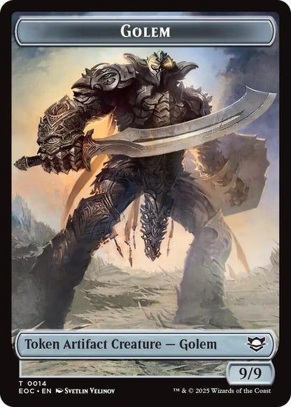 Gnome // Golem (0014) Double-Sided Token (Back)