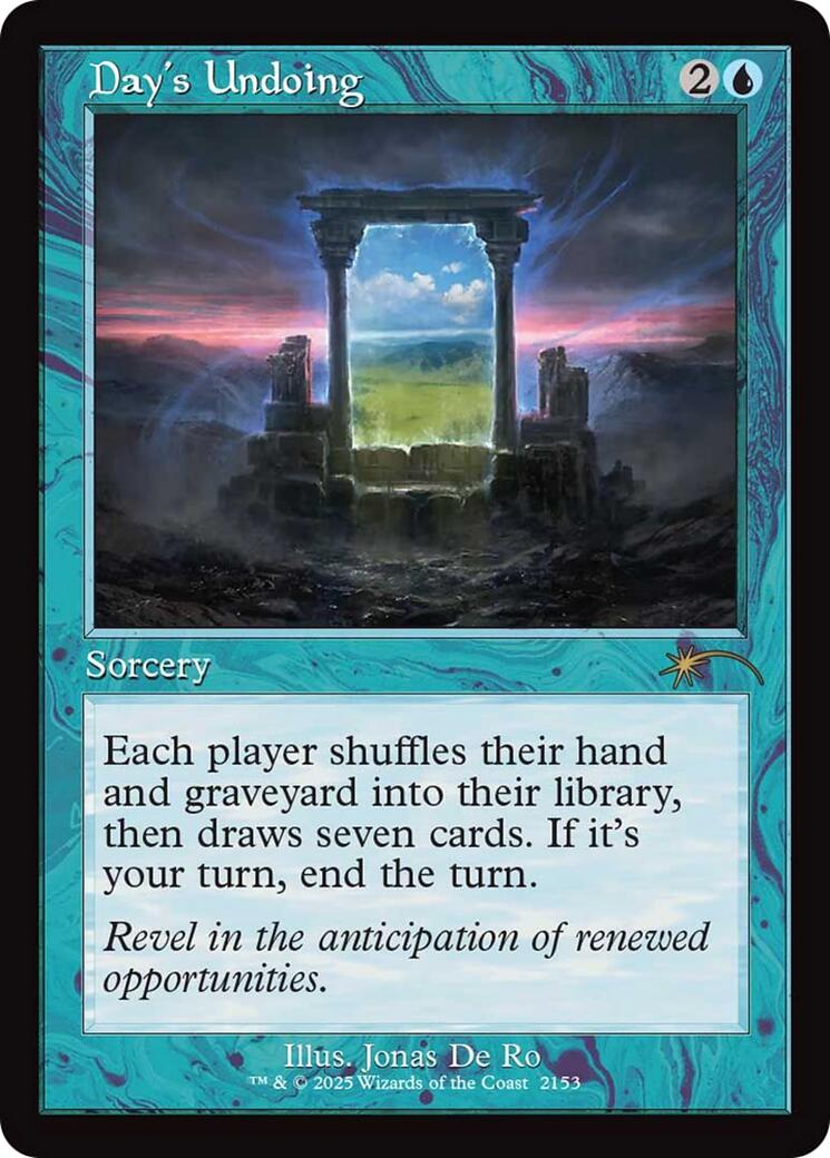 Day's Undoing (Retro Frame)