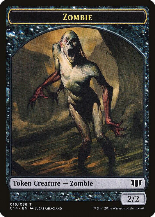 Horror // Zombie (016) Double-Sided Token (Back)
