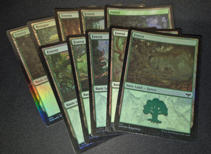 Pack de x10 Tierras Básicas Foil