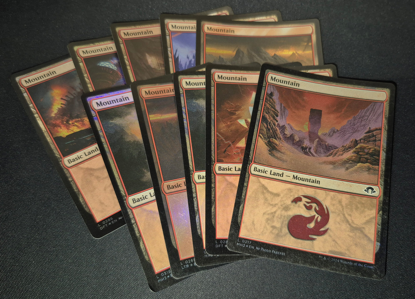 Pack de x10 Tierras Básicas Foil
